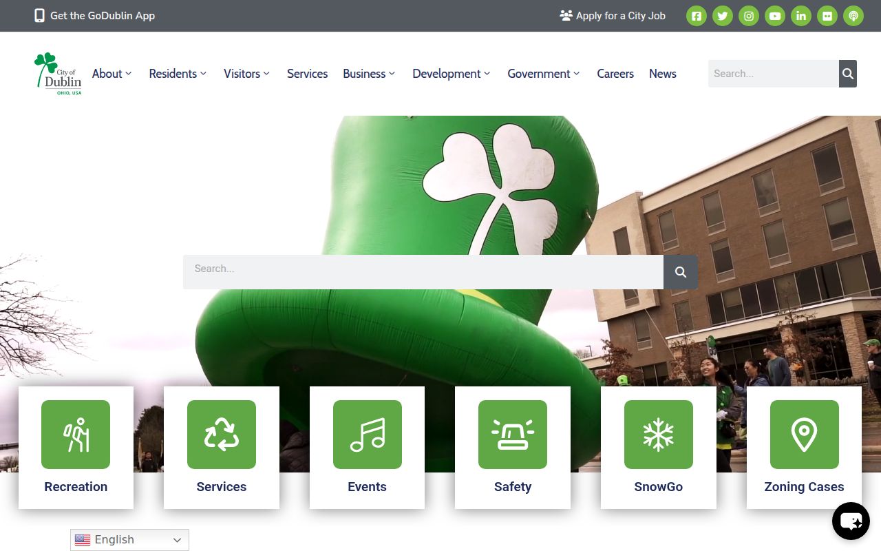 City of Dublin website for Dublin booking reports