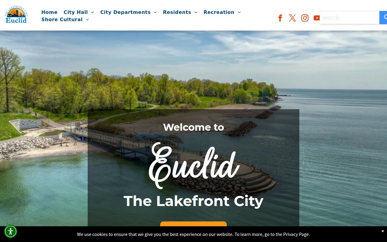 City of Euclid website for Euclid booking reports