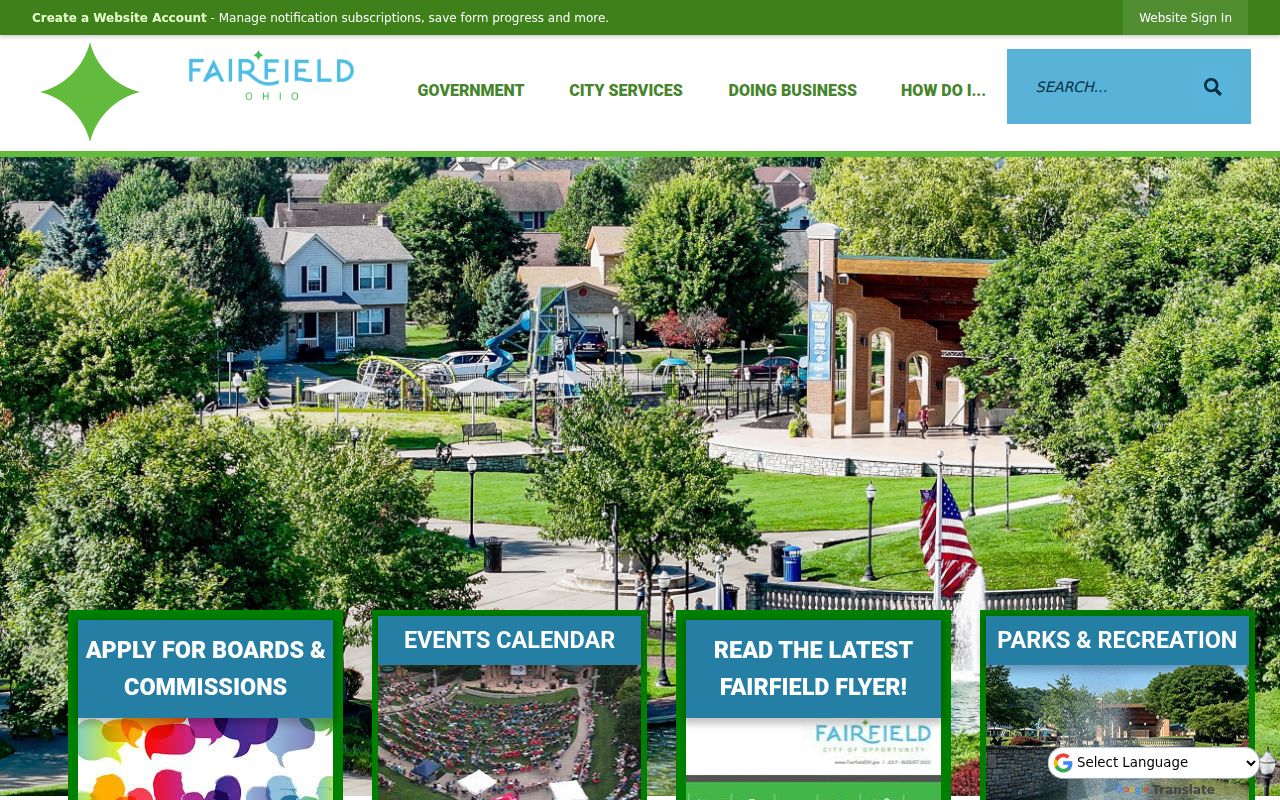City of Fairfield website for Fairfield booking reports