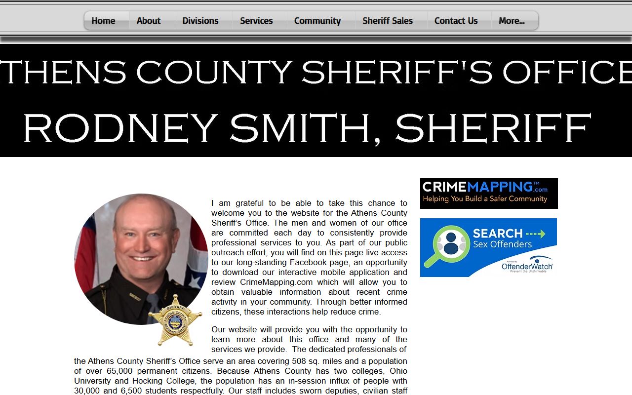 Athens County booking reports sheriff's office website