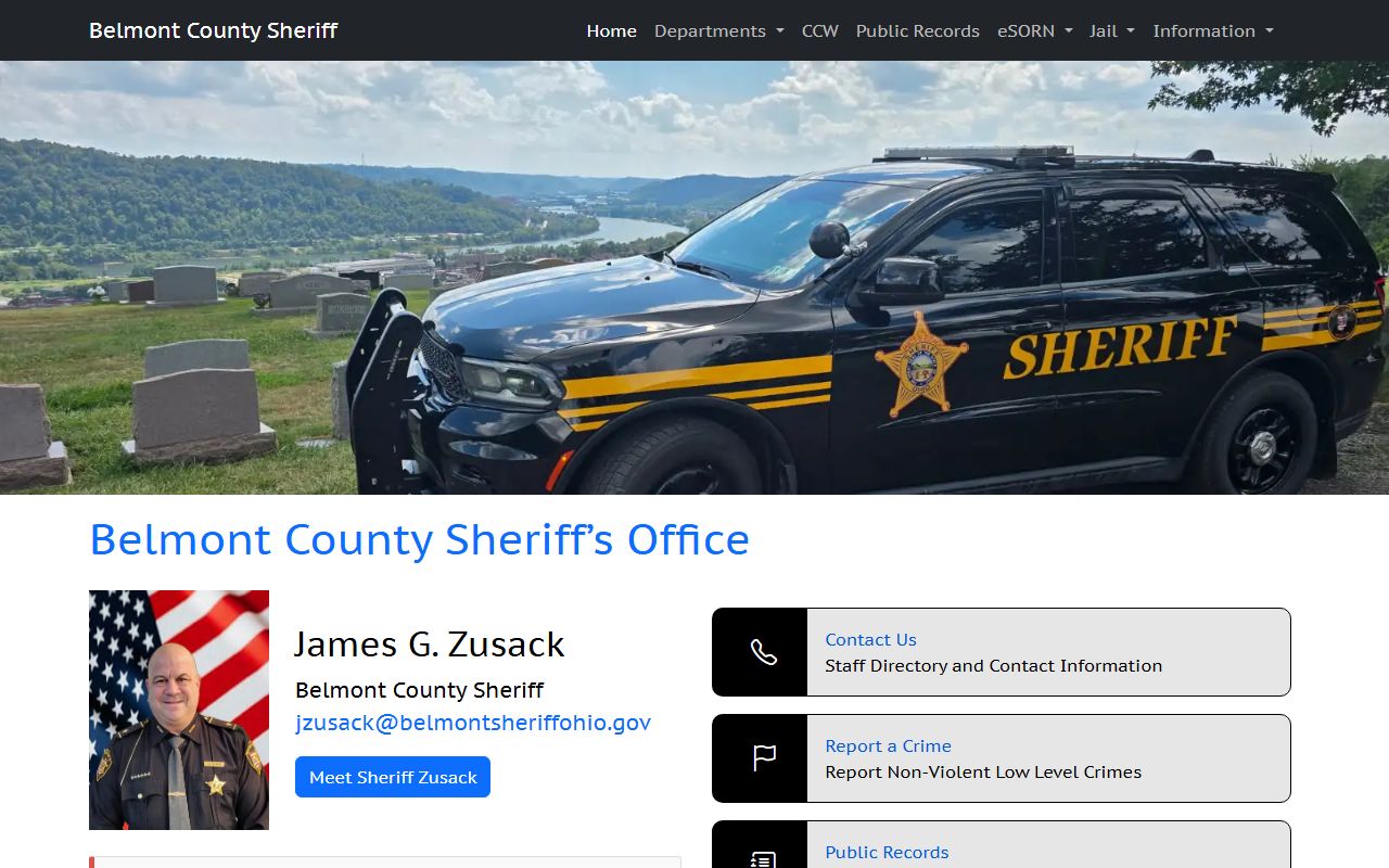 Belmont County booking reports sheriff's office website