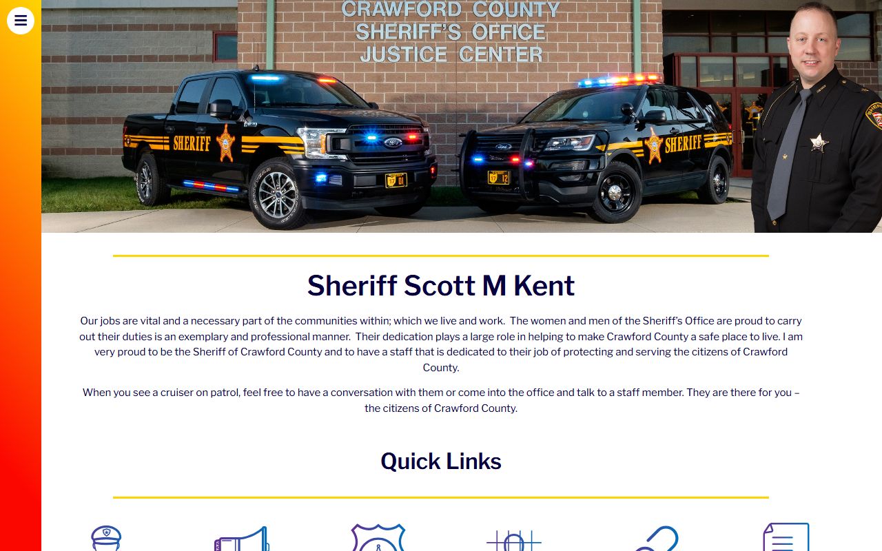Crawford County booking reports sheriff's office website