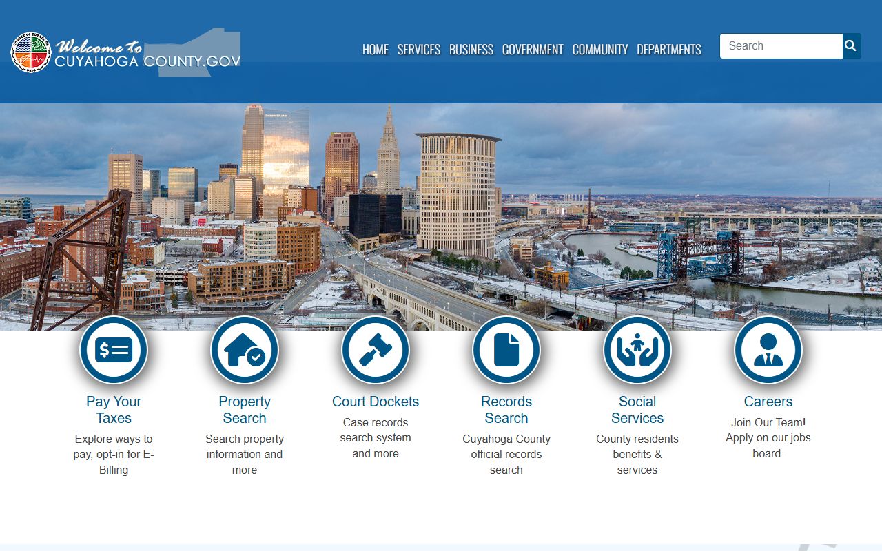 Cuyahoga County booking reports government website