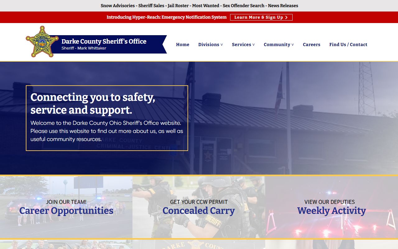 Darke County booking reports sheriff's office website