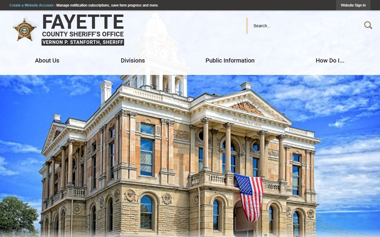 Fayette County booking reports sheriff's office website