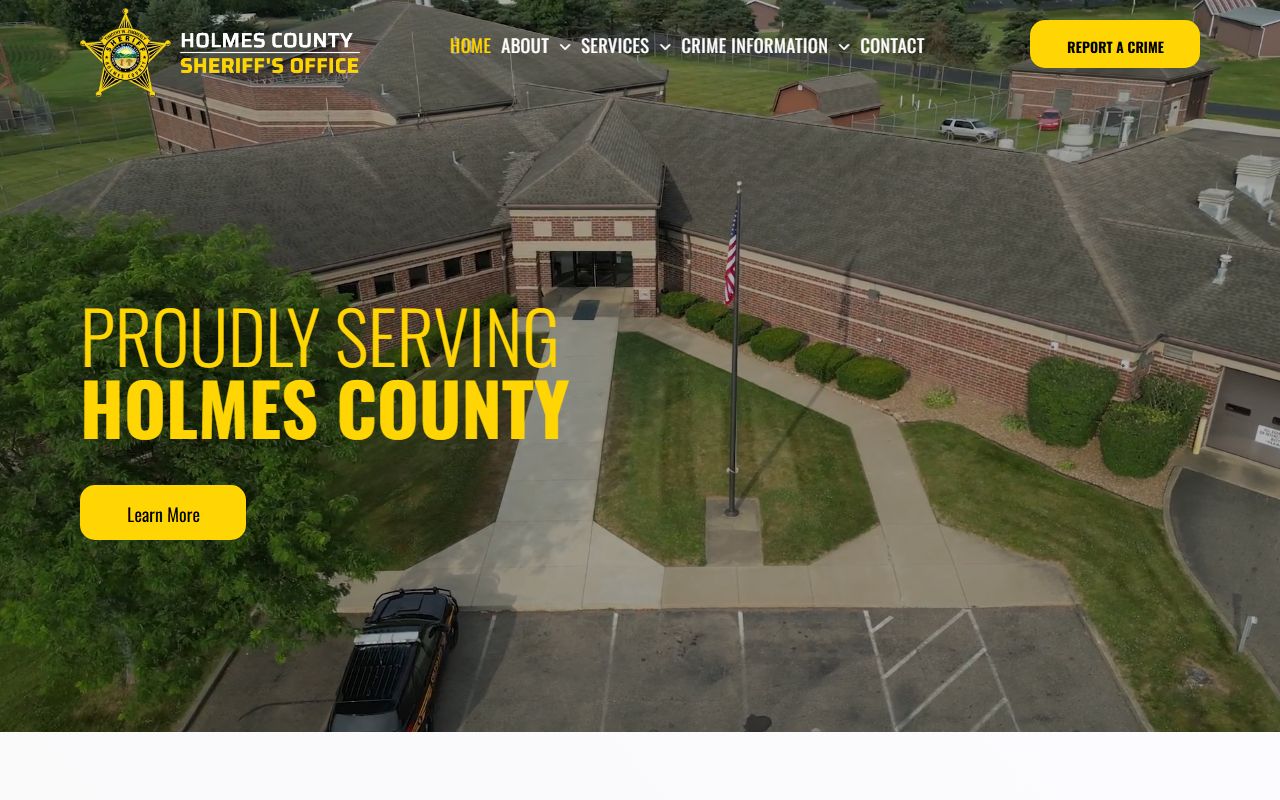 Holmes County booking reports sheriff's office website