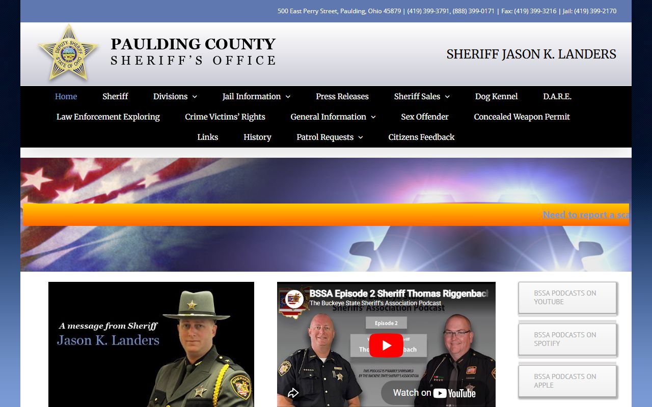 Paulding County booking reports sheriff's office website