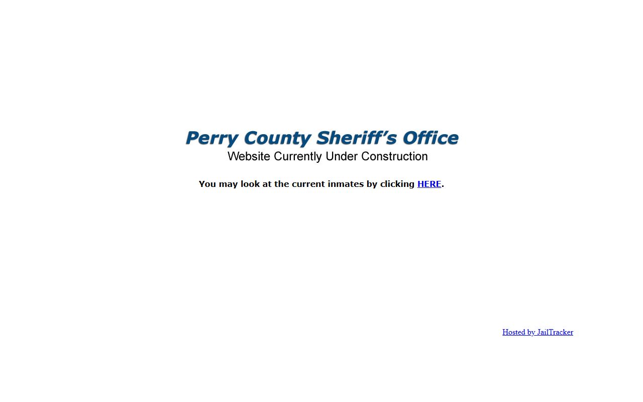 Perry County booking reports sheriff's office website