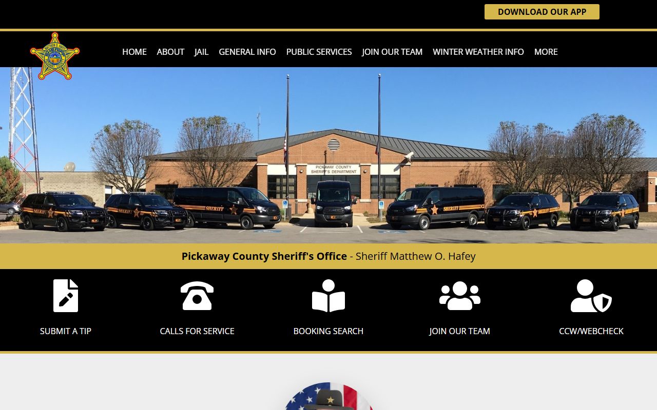 Pickaway County booking reports sheriff's office website