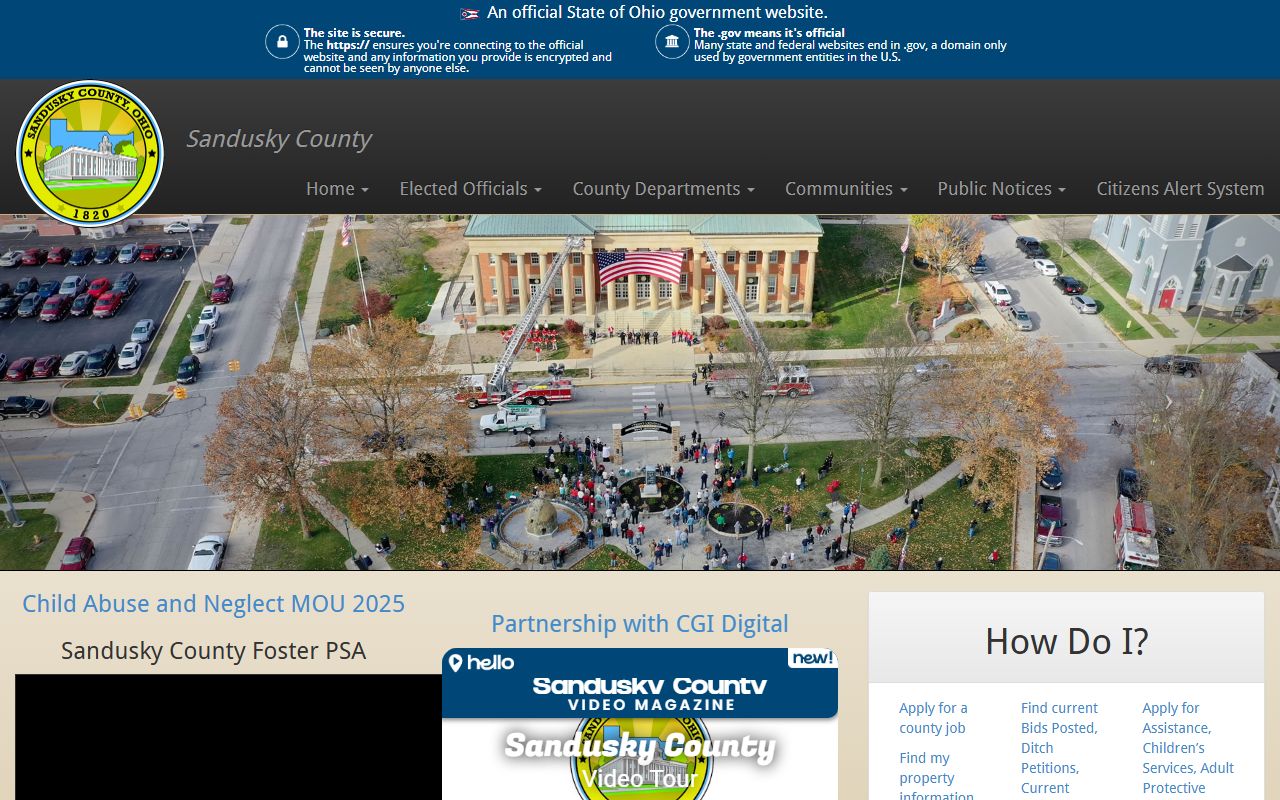Sandusky County booking reports government website