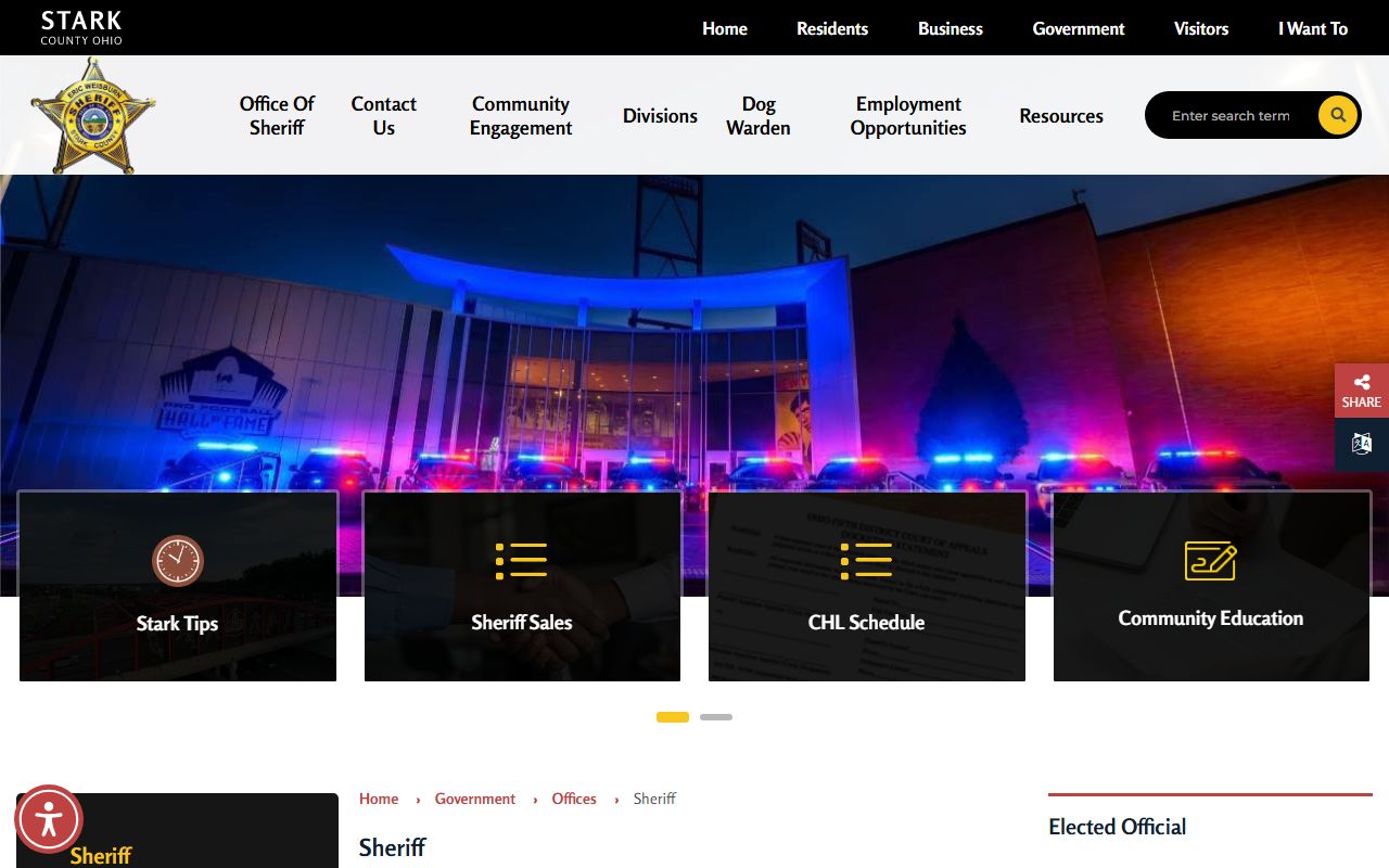 Stark County booking reports sheriff's office website