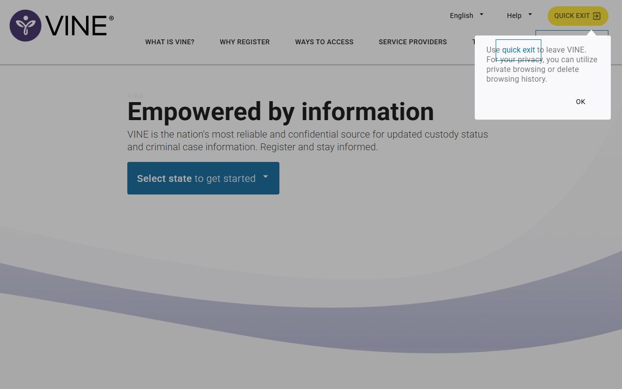 Summit County booking reports VINELink notification system
