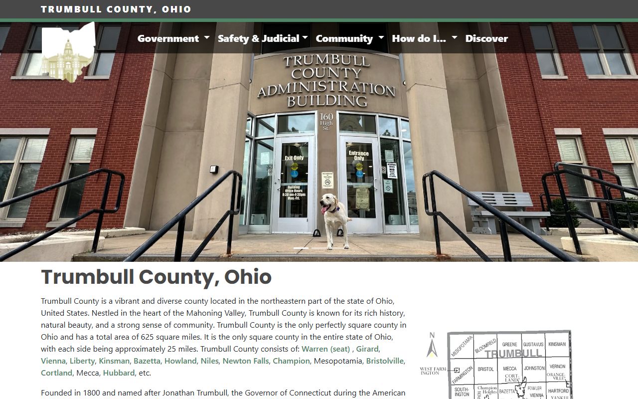 Trumbull County booking reports county government website
