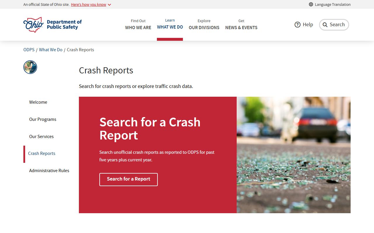 Ohio booking reports Department of Public Safety